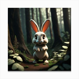 Rabbit In The Woods 11 Canvas Print