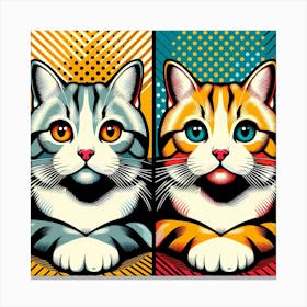 Pop Cats 1 Canvas Print