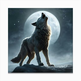 Howling Wolf 1 Canvas Print