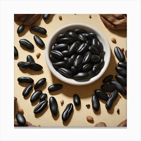 Black Beans 7 Canvas Print