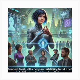 Lara Network Building Skill Canvas Print