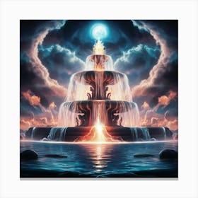 Fountain Of The Moon Canvas Print