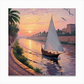 Egyptian Sunset Canvas Print