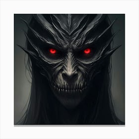 Fiery gaze of the Sinister Beast Canvas Print