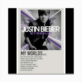 My Worlds – Justin Bieber (2010) Canvas Print