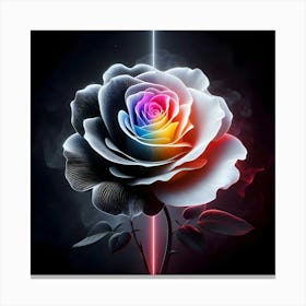 Rainbow Rose 2 Canvas Print