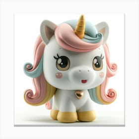 Unicorn Figurine 60 Canvas Print