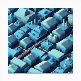 Blue City Canvas Print