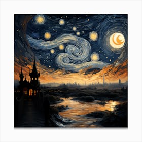 Van Gogh style illustration 1 Canvas Print