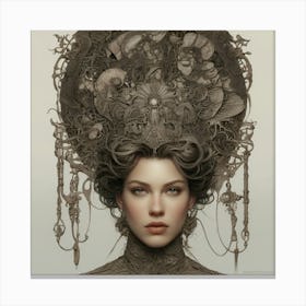 Steampunk Woman Canvas Print