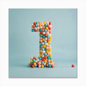Balloon Number One Canvas Print