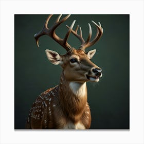 Deer Head Canvas Print