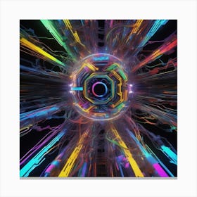 Abstract Rays Of Light Canvas Print
