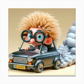 Cartoon Car Canvas Print