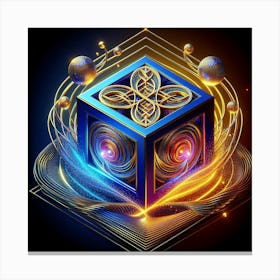 Cube Of Light 25 Canvas Print