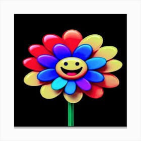 Smiley Flower Lienzo