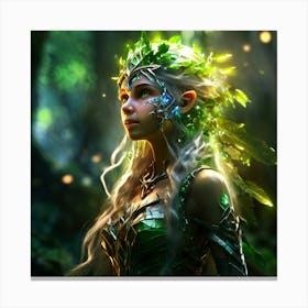 Elf In The Forest Canvas Print