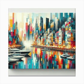 City At Night Canvas Print