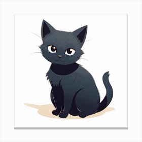 Black Cat 8 Canvas Print