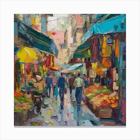 Fruit Market Canvas Print