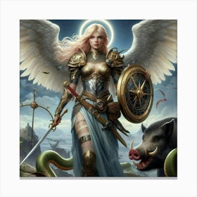 Princess Angel Warrior 2 Canvas Print