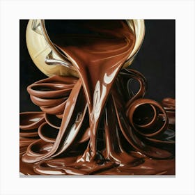 Chocolate Pouring 3 Canvas Print