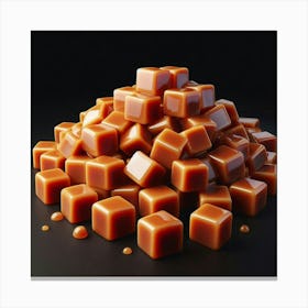 Caramel Cubes Canvas Print