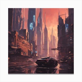 Futuristic City 1 Canvas Print