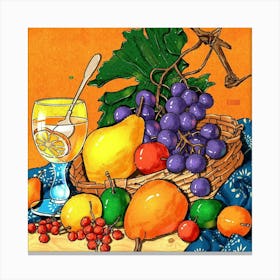 Fruit Basket Canvas Print