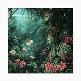 Tropical Jungle Art 2 Canvas Print