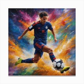 Chilean Soccer Player Canvas Print