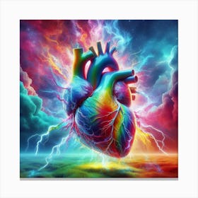 Rainbow Heart Canvas Print