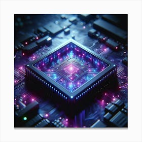 Cpu Circuit Board 1 Canvas Print