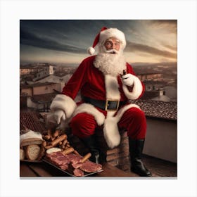 Meat Santa  Canvas Print