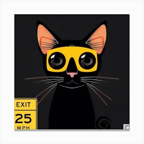 Cat In Sunglasses Canvas Print