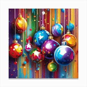 Christmas Balls 4 Canvas Print