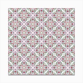 Pink Floral Pattern Canvas Print