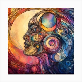 Psychedelic Woman 1 Canvas Print