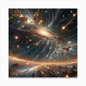 Galaxy In Space 7 Canvas Print