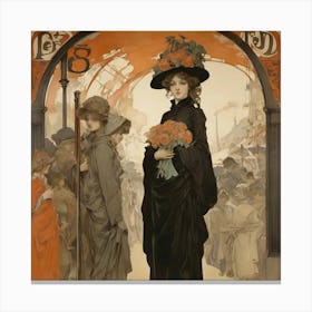 Retour 1897 Georges De Feure Art Print Canvas Print