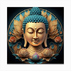 Buddha Face Canvas Print