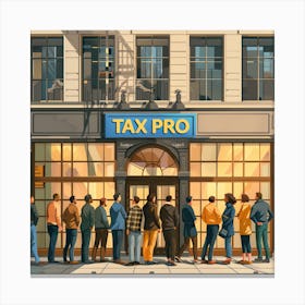 Tax Season Canvas Print