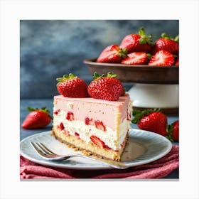 Strawberry Cheesecake (1) Canvas Print
