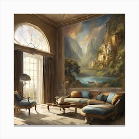 Living Room Painting Canvas Print