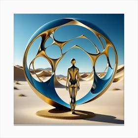 Golden Sphere 1 Canvas Print