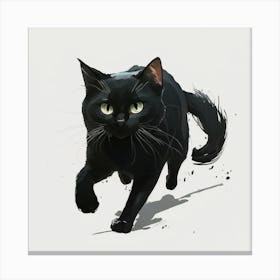 Black Cat 13 Canvas Print