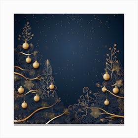 Christmas Tree Background 18 Canvas Print