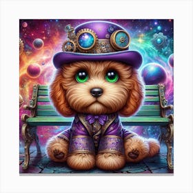 Steampunk Dog 3 Canvas Print