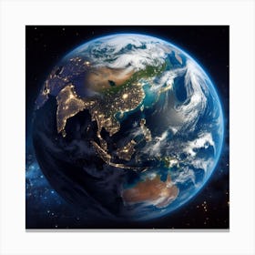 Earth From Space 2 Canvas Print