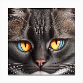 Portrait Of A Cat Canvas Print